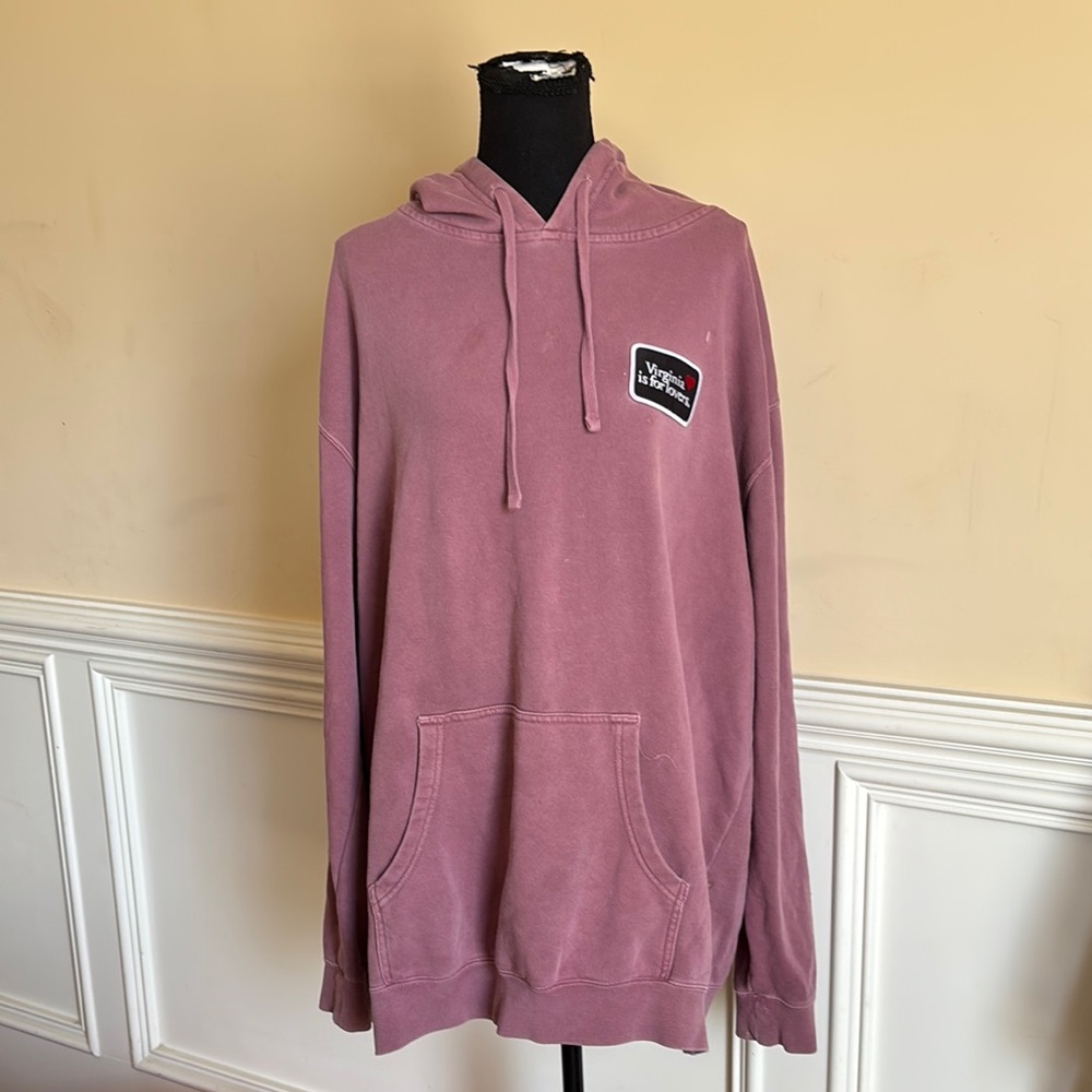 Virginia is for Lovers Men's Mauve Hoodie Size XL
